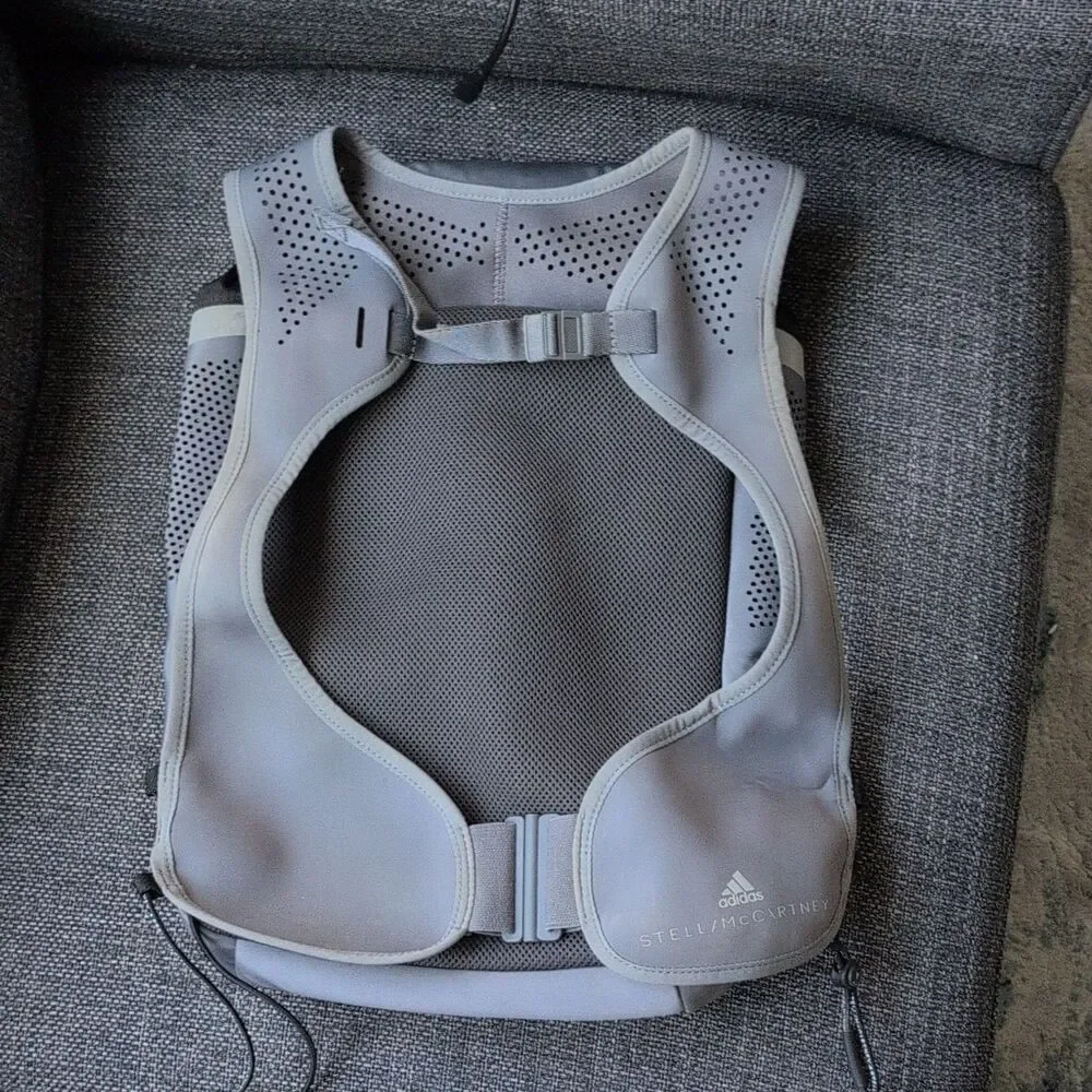 adidas by Stella McCartney Stella McCartney Gray/Black Nylon Backpack, 5L
